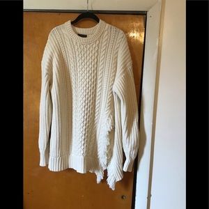J. Crew Cream Cable Knit Sweater
